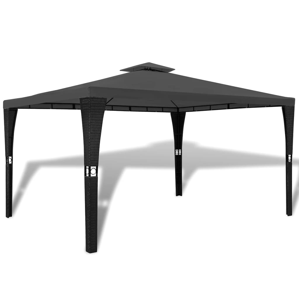 vidaXL Prieel met dak 3x4 m crèmewit - Aashly