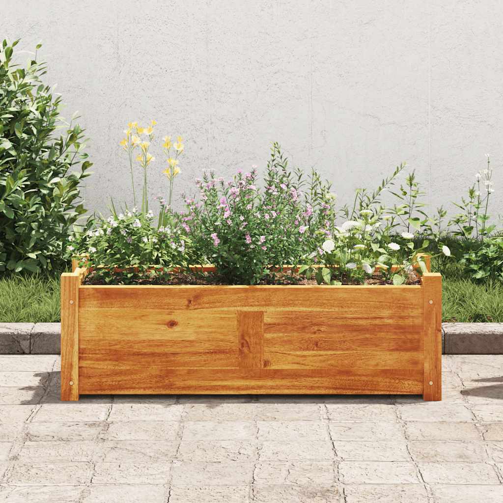 vidaXL Plantenbak verhoogd 76x27,6x25 cm acaciahout