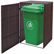 vidaXL Klikokast Bruin 76 x 78 x 123 cm Poedergecoat staal