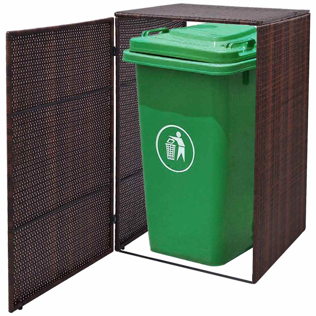 vidaXL Klikokast Bruin 76 x 78 x 123 cm Poedergecoat staal