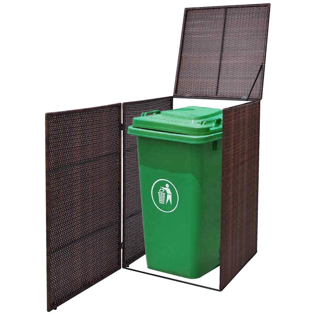 vidaXL Klikokast Bruin 76 x 78 x 123 cm Poedergecoat staal