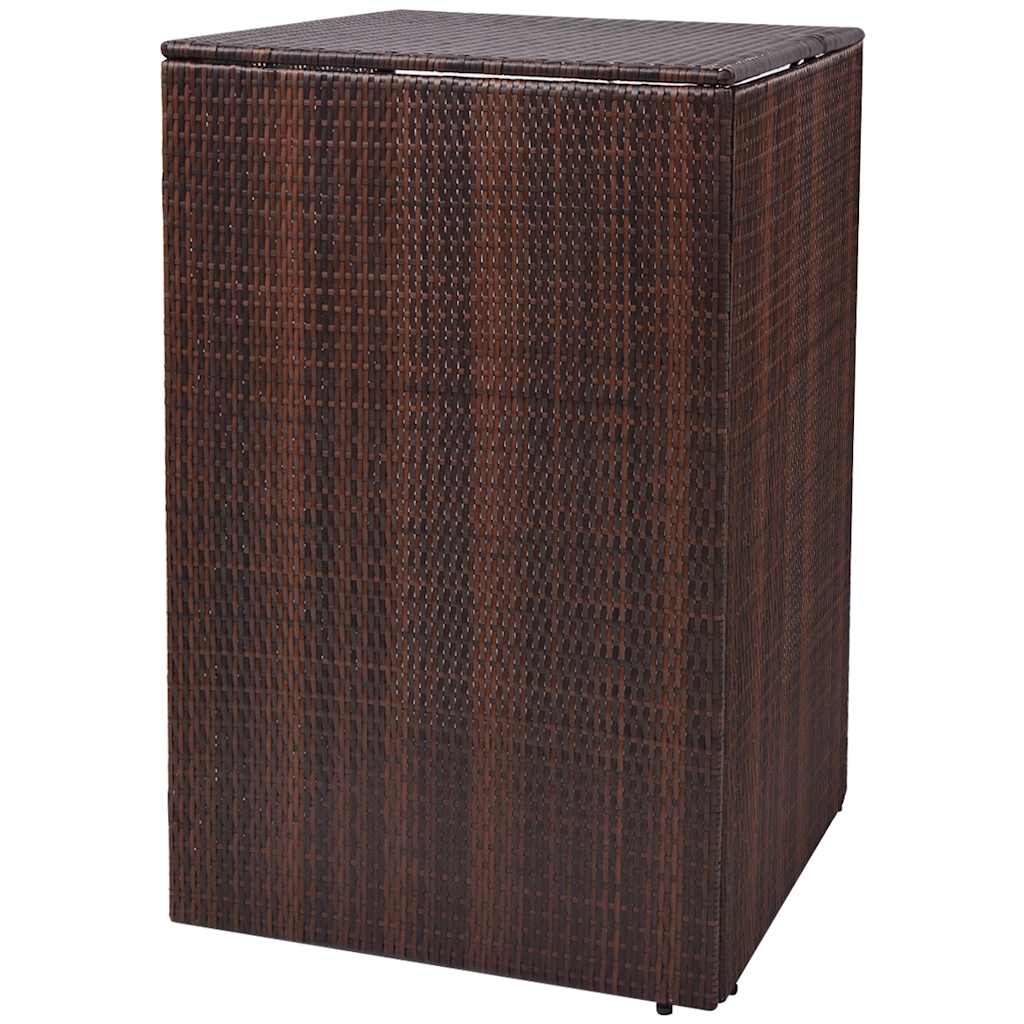 vidaXL Klikokast Bruin 76 x 78 x 123 cm Poedergecoat staal