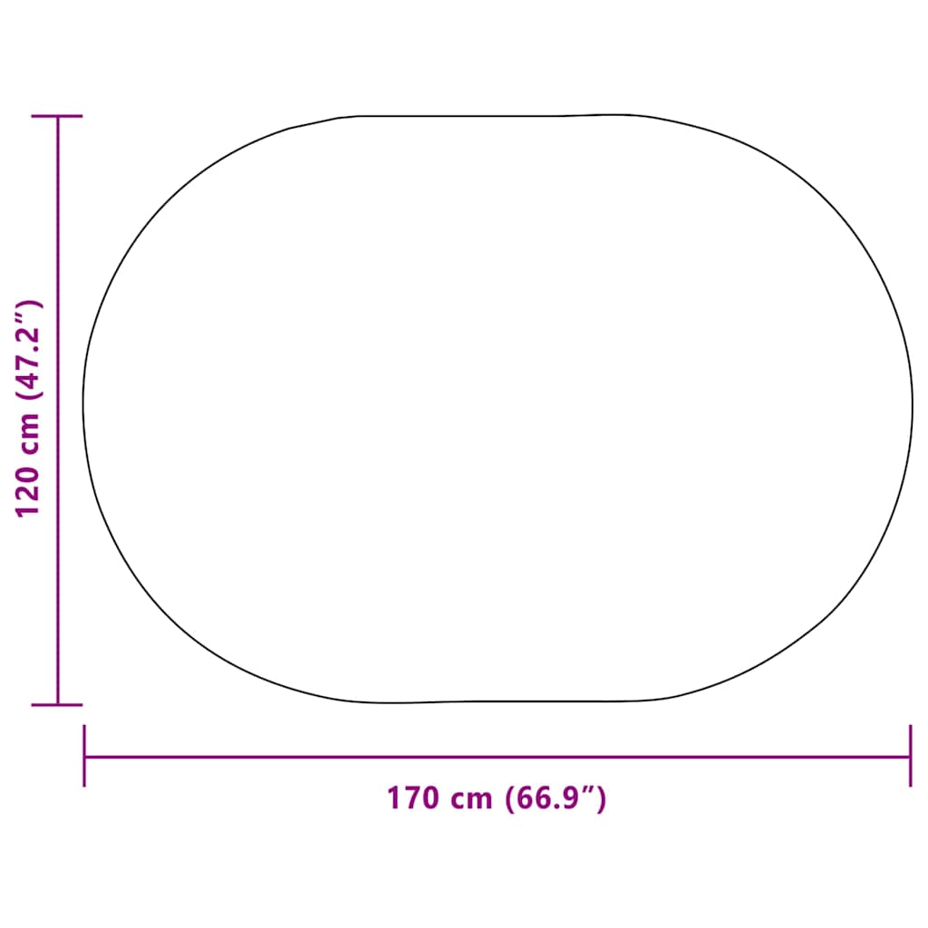 vidaXL Tapijt Bruin 80 x 150 cm PP