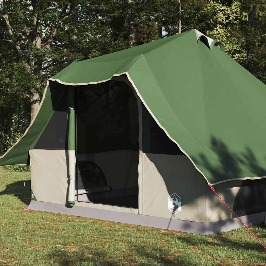 vidaXL Familie Tipi Tent Groen 8-Persoons Waterdicht