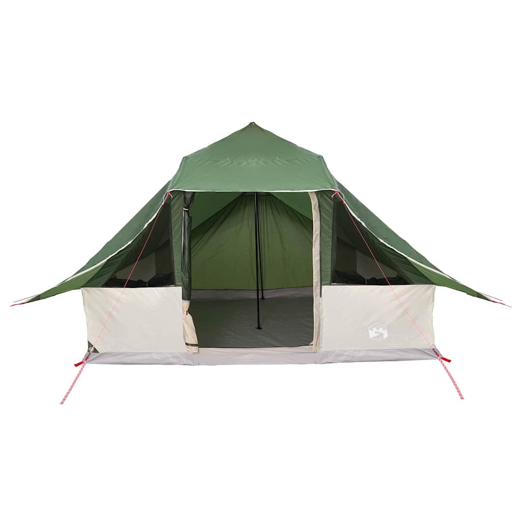 vidaXL Tipi Tent Groen voor 10 Personen, Waterdicht