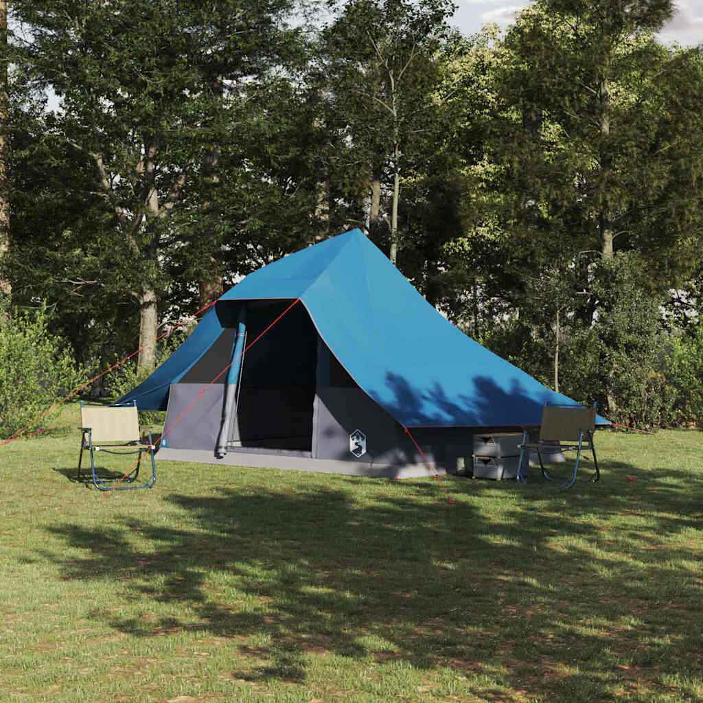 vidaXL Tipi Tent Groen voor 10 Personen, Waterdicht