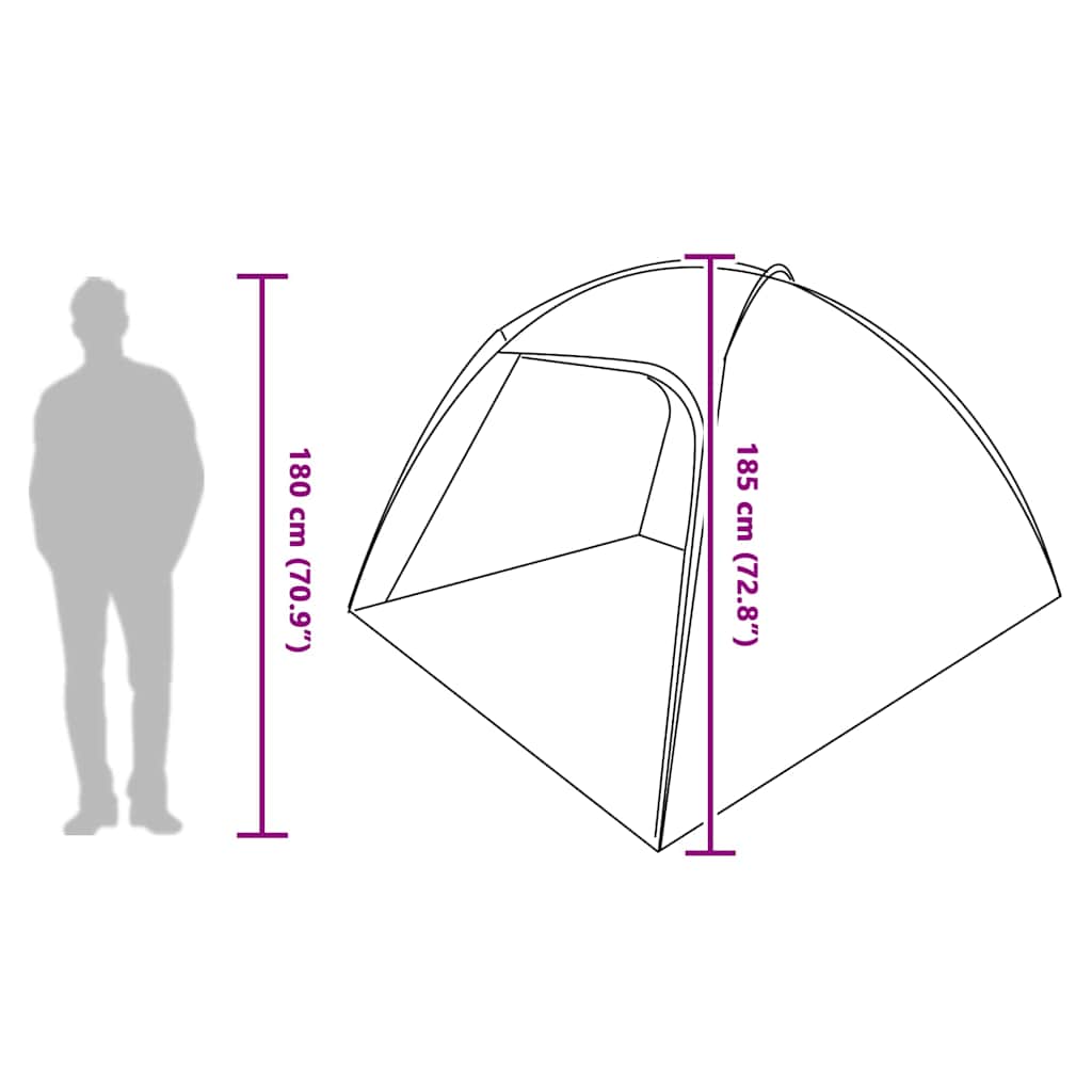vidaXL Tent Vouw Other Handmatig Groen Large Polyester en glasvezel