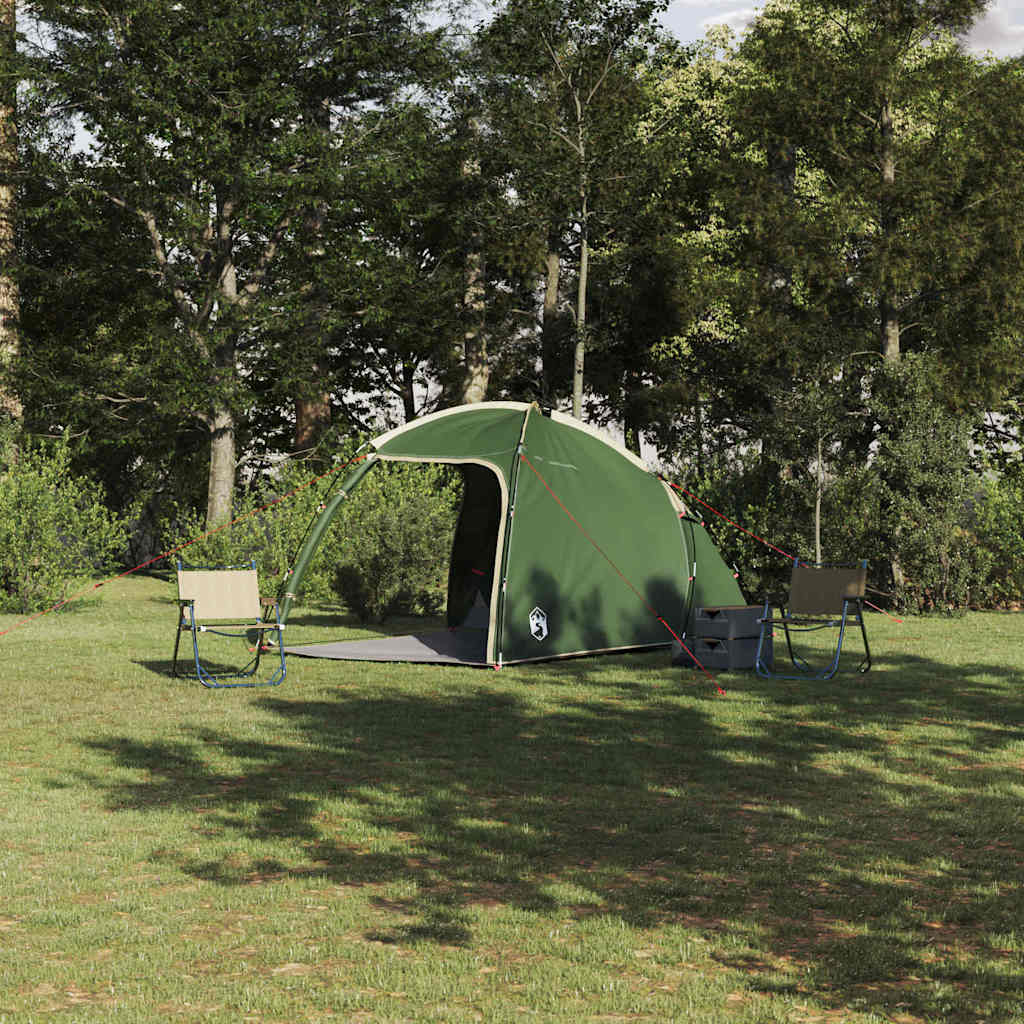 vidaXL Tent Vouw Other Handmatig Groen Large Polyester en glasvezel