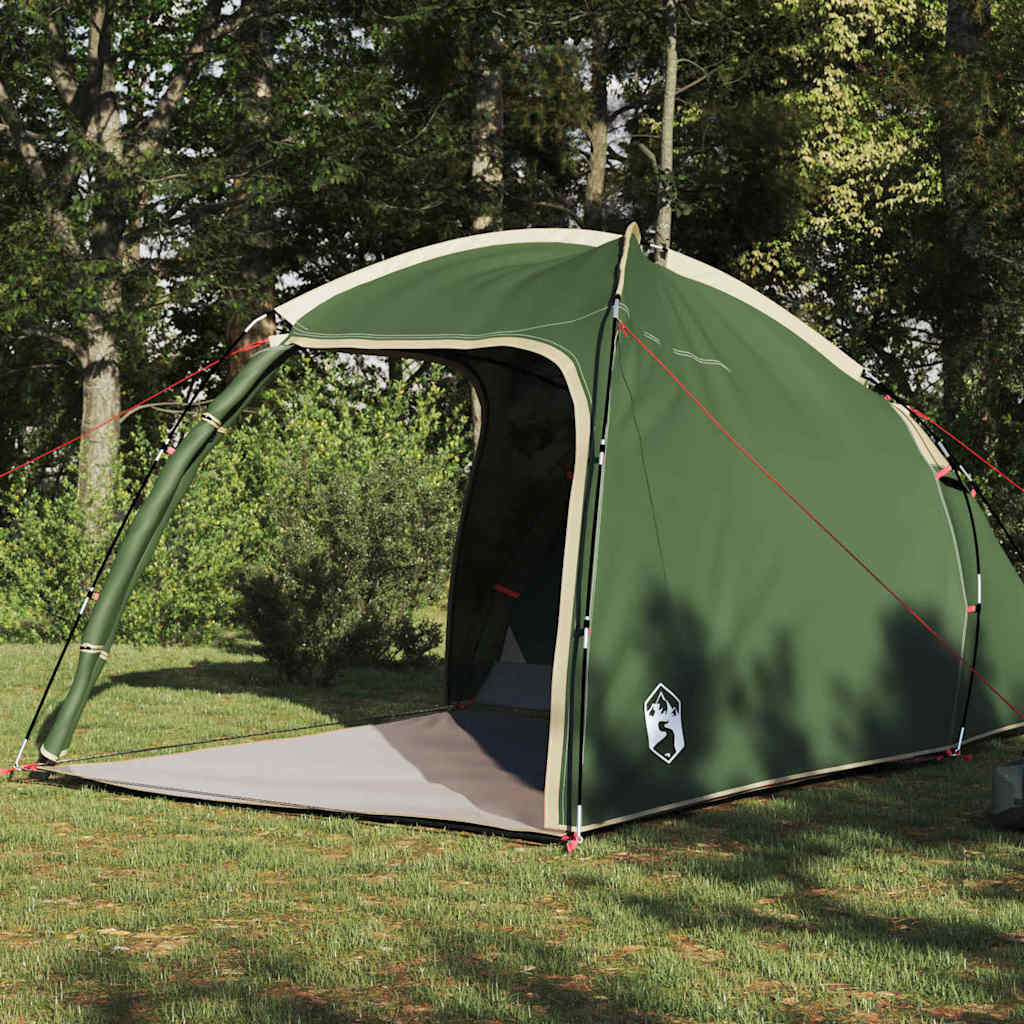 vidaXL Tent Vouw Other Handmatig Groen Large Polyester en glasvezel