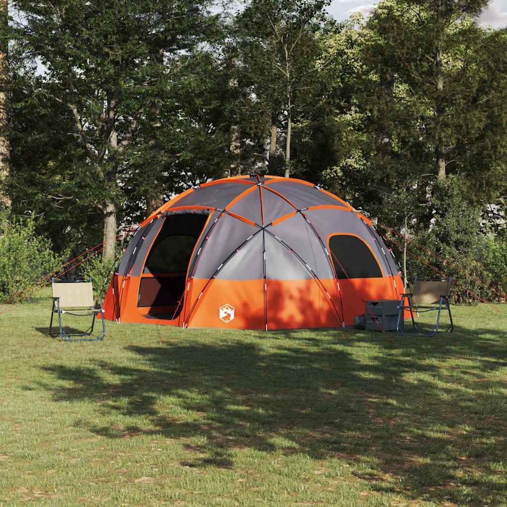 vidaXL Camping Tent met dak Groen 475 x 475 x 235 cm Polyester