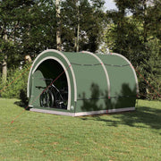 vidaXL Fietstent met dak met opslag Groen 256 x 222 x 182 cm