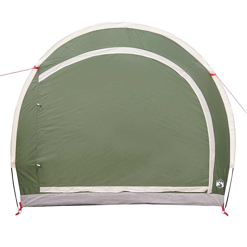 vidaXL Fietstent met dak met opslag Groen 256 x 222 x 182 cm