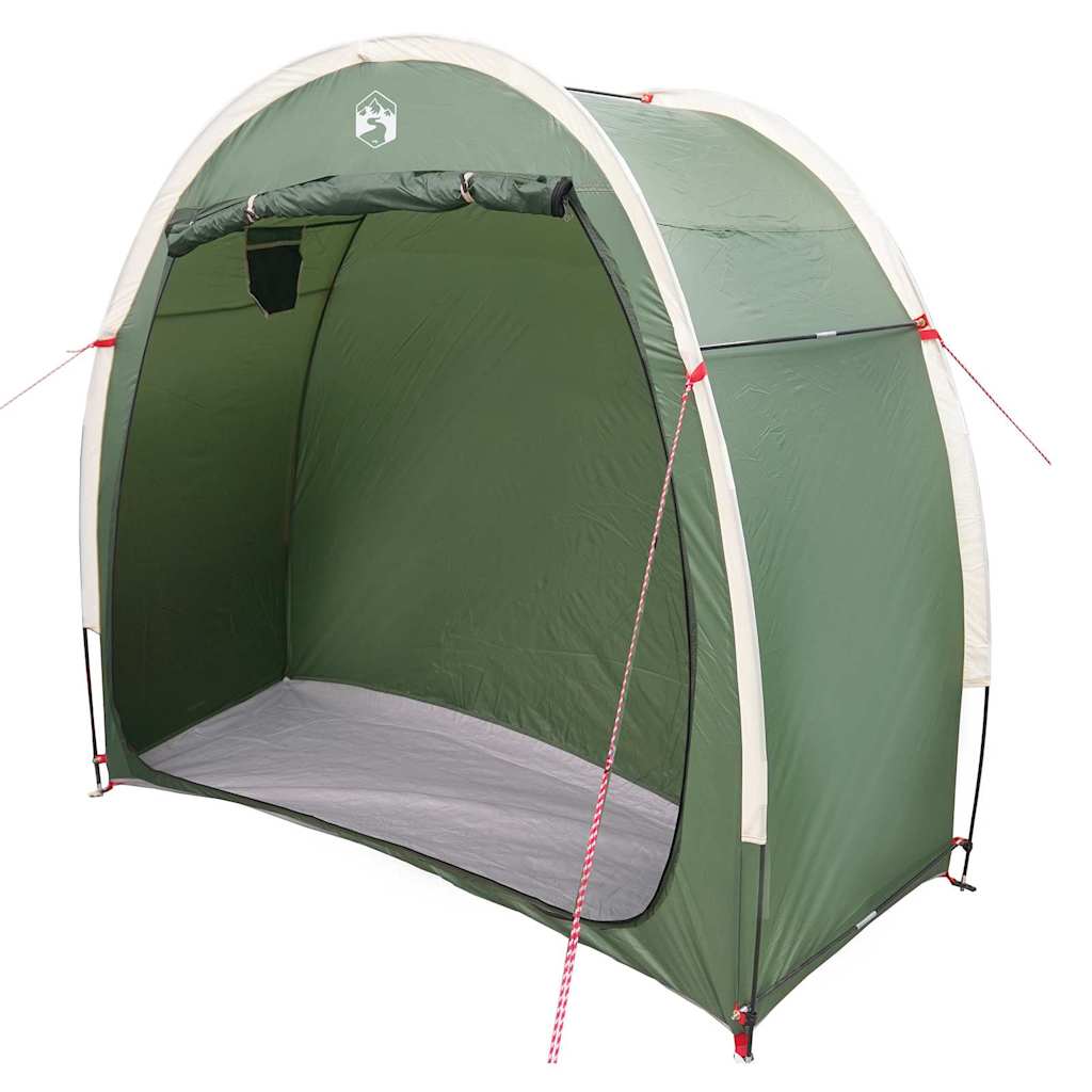 vidaXL Achteropslag tent met dak met opslag Groen 210 x 90 x 174 cm