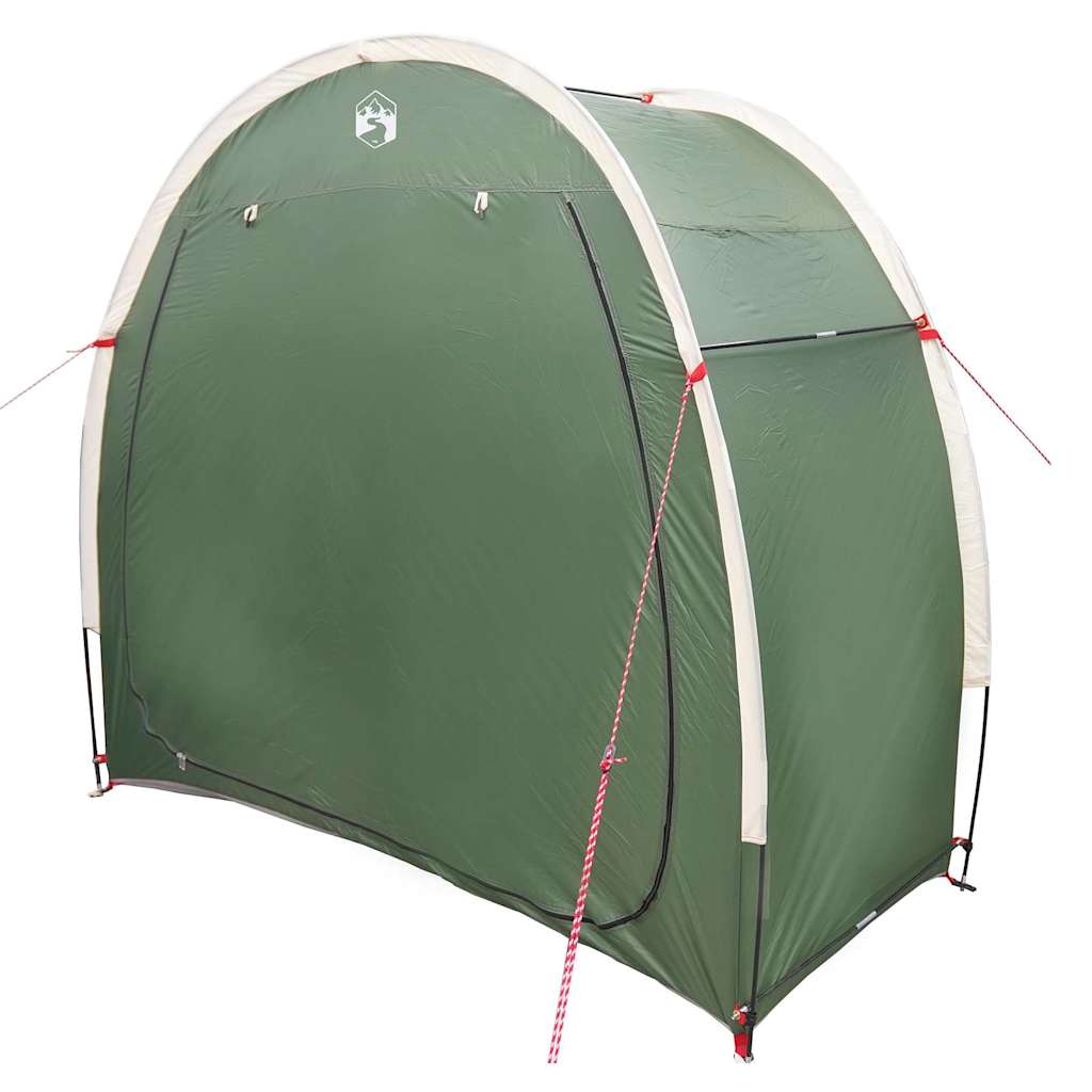 vidaXL Achteropslag tent met dak met opslag Groen 210 x 90 x 174 cm
