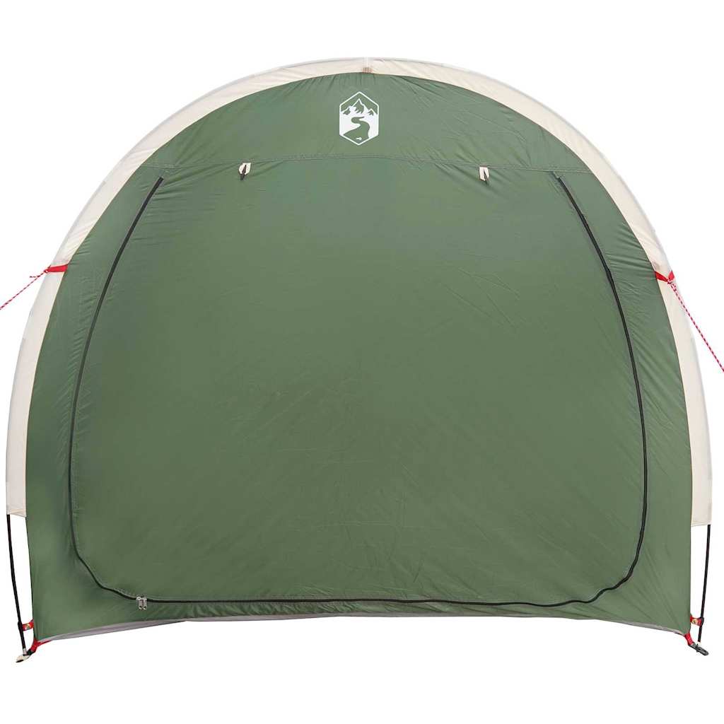 vidaXL Achteropslag tent met dak met opslag Groen 210 x 90 x 174 cm