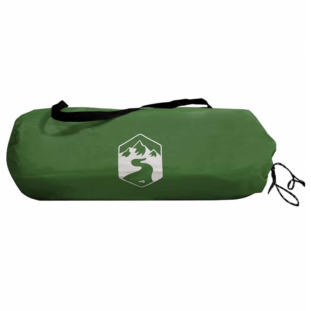 vidaXL Achteropslag tent met dak met opslag Groen 210 x 90 x 174 cm