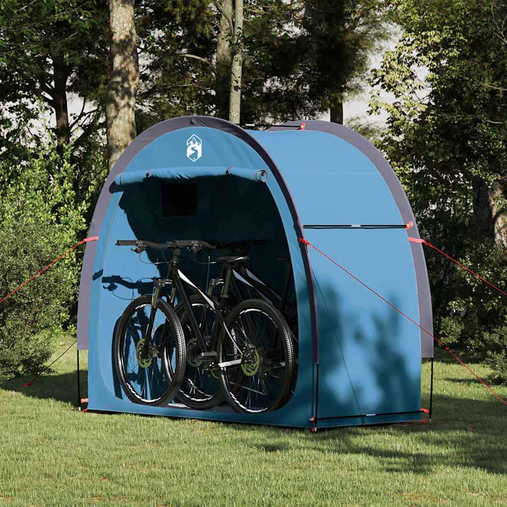 vidaXL Achteropslag tent met dak met opslag Groen 210 x 90 x 174 cm