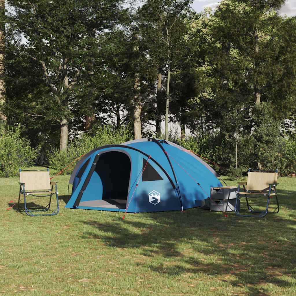 vidaXL Camping Tent met dak Groen 308 x 268 x 130 cm Polyester