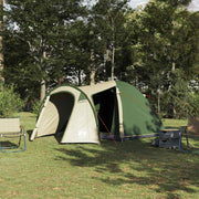 vidaXL Koepeltent met dak met opslag Groen 384 x 254 x 170 cm