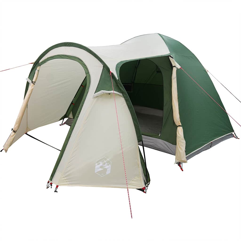 vidaXL Koepeltent met dak met opslag Groen 384 x 254 x 170 cm