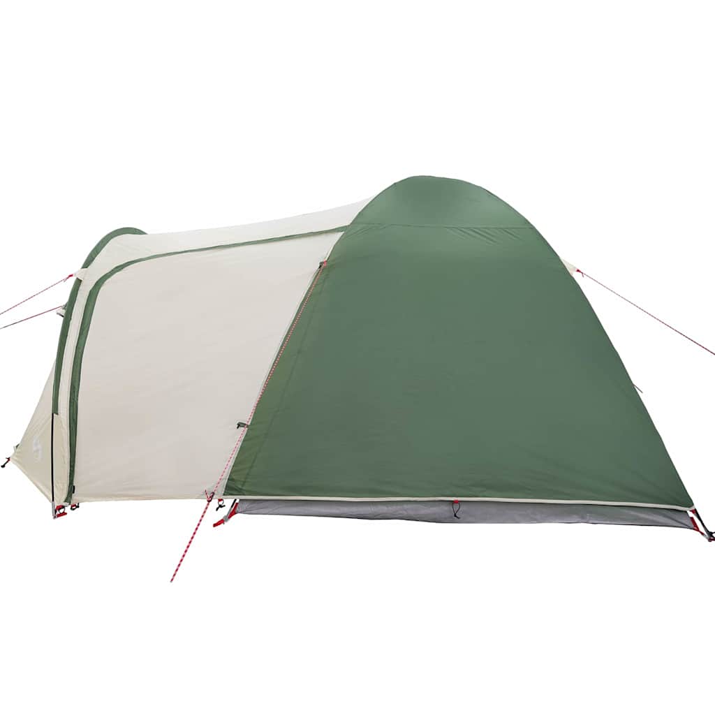 vidaXL Koepeltent met dak met opslag Groen 384 x 254 x 170 cm