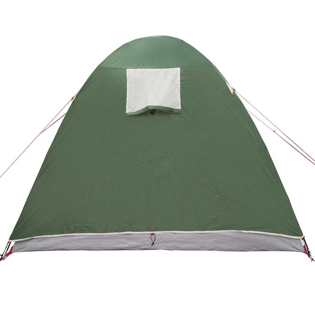 vidaXL Koepeltent met dak met opslag Groen 384 x 254 x 170 cm