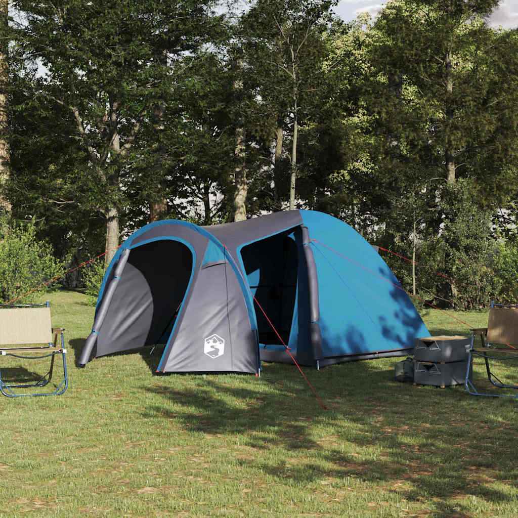 vidaXL Koepeltent met dak met opslag Groen 384 x 254 x 170 cm