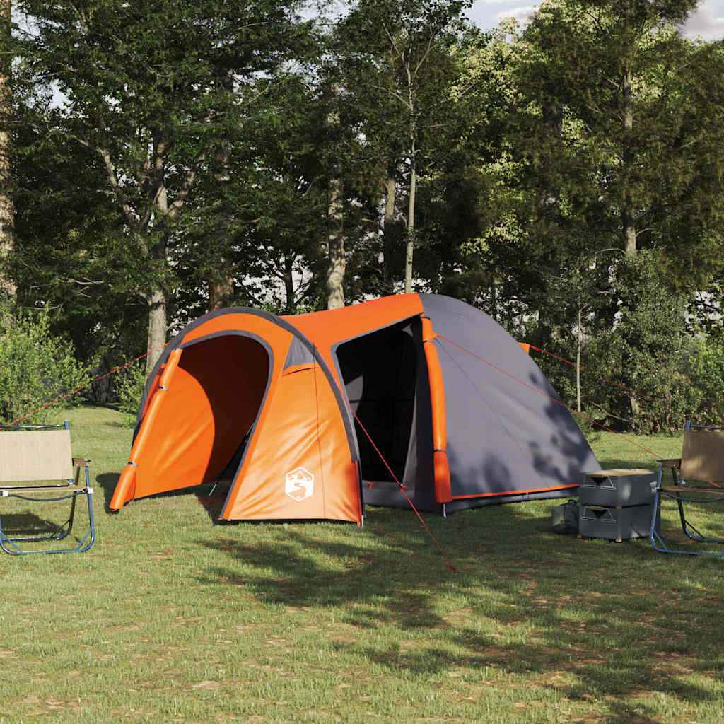 vidaXL Koepeltent met dak met opslag Groen 384 x 254 x 170 cm
