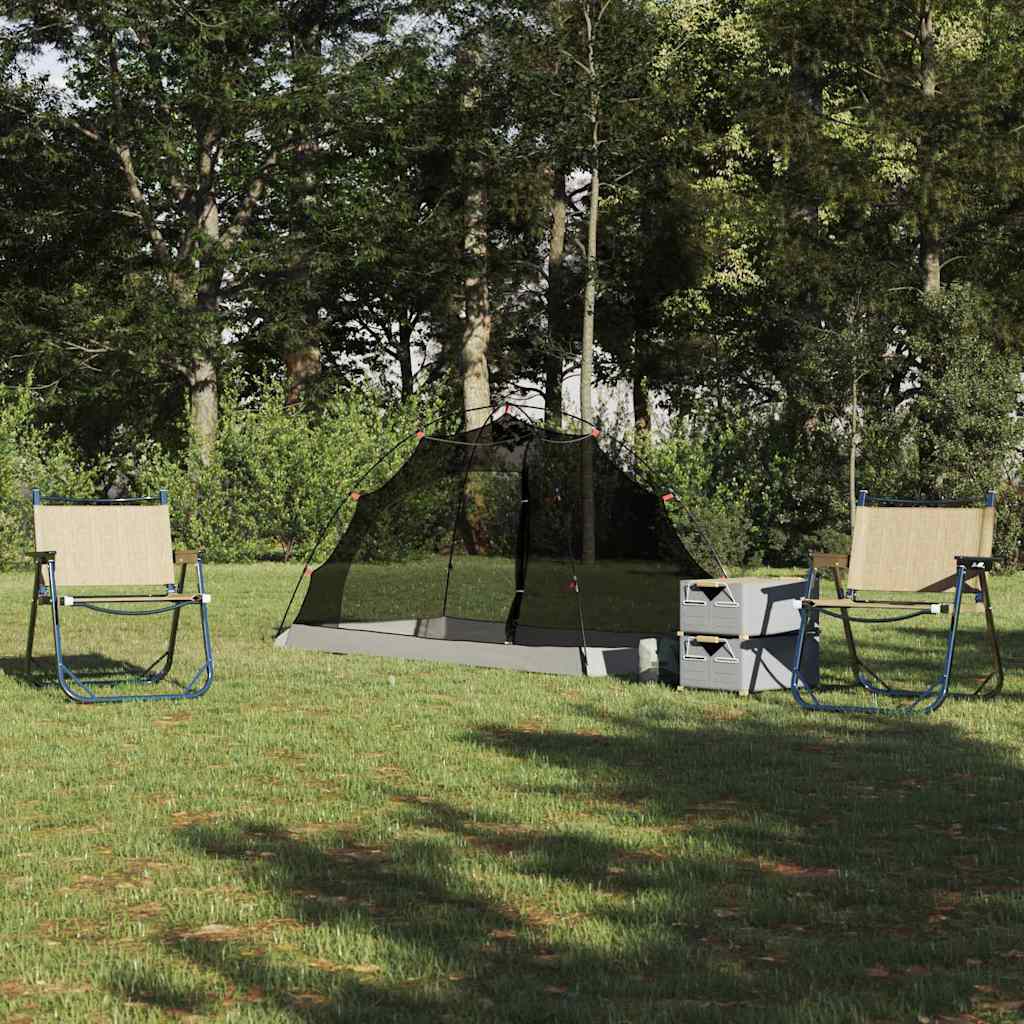 vidaXL Tent met dak Anders Grijs en zwart 236 x 108 x 120 cm