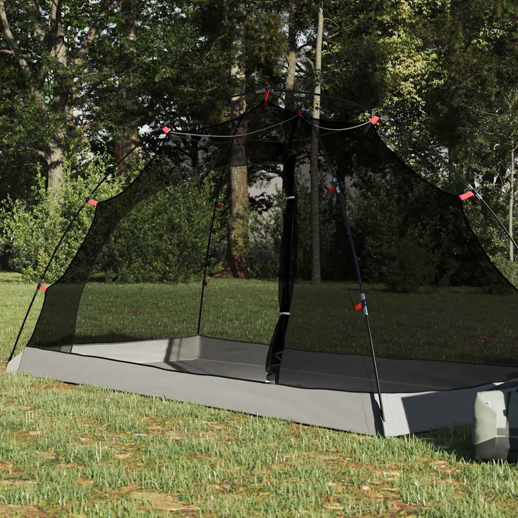 vidaXL Tent met dak Anders Grijs en zwart 236 x 108 x 120 cm