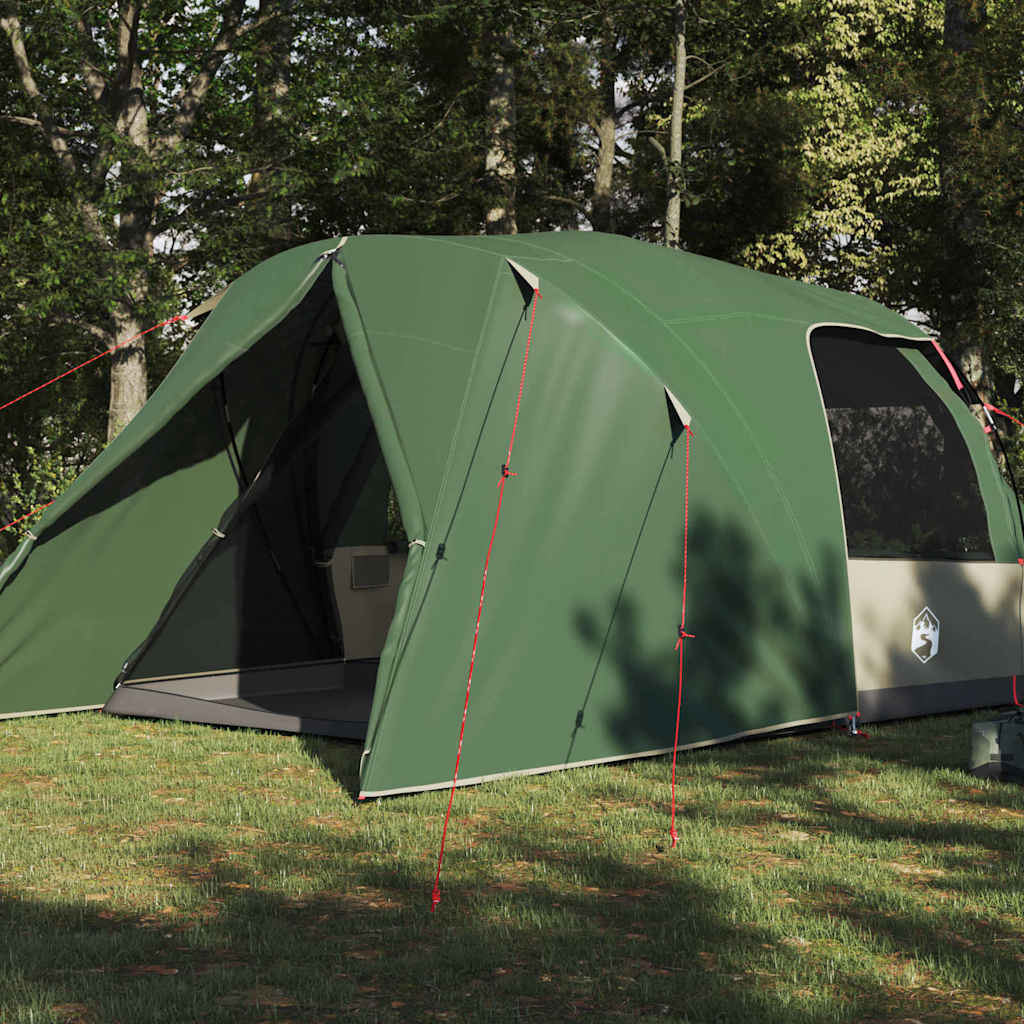 vidaXL Koepeltent met afneembare regenhoes Groen 335 x 243 x 182 cm