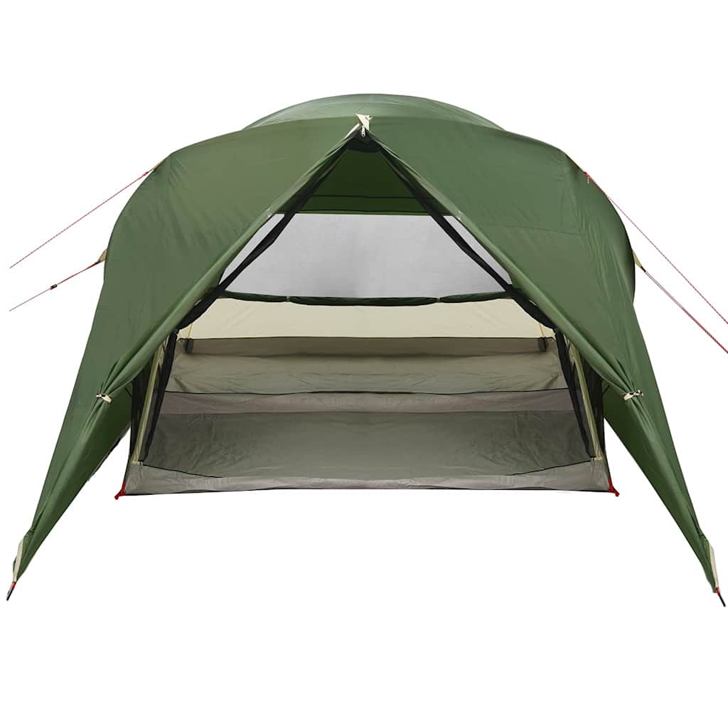 vidaXL Koepeltent met afneembare regenhoes Groen 335 x 243 x 182 cm