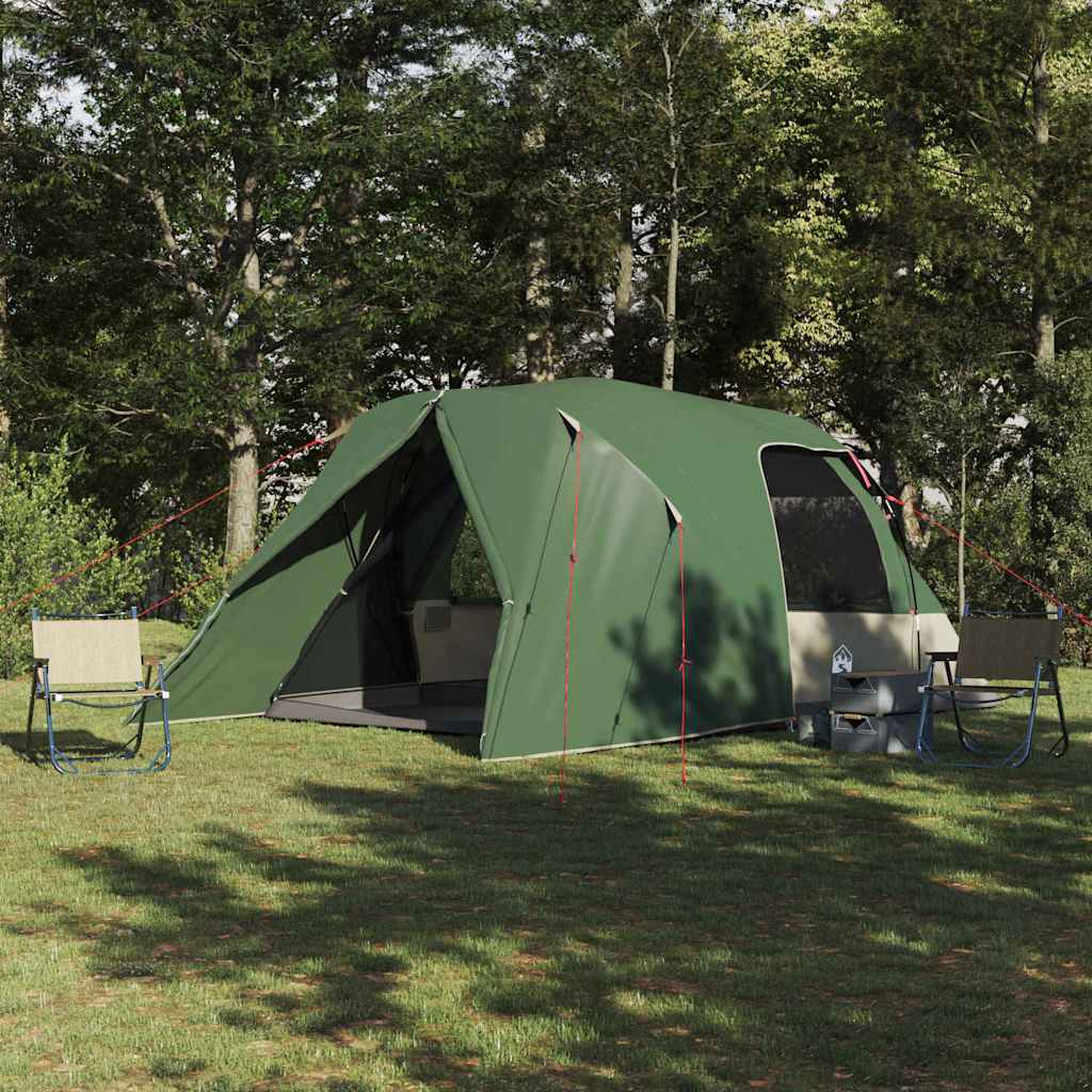 vidaXL Koepeltent met afneembare regenhoes Groen 335 x 243 x 182 cm