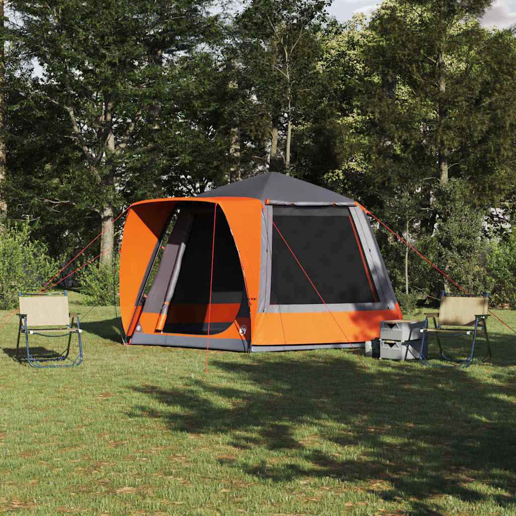vidaXL Camping Tent Groen 420 x 420 x 227 cm Polyester