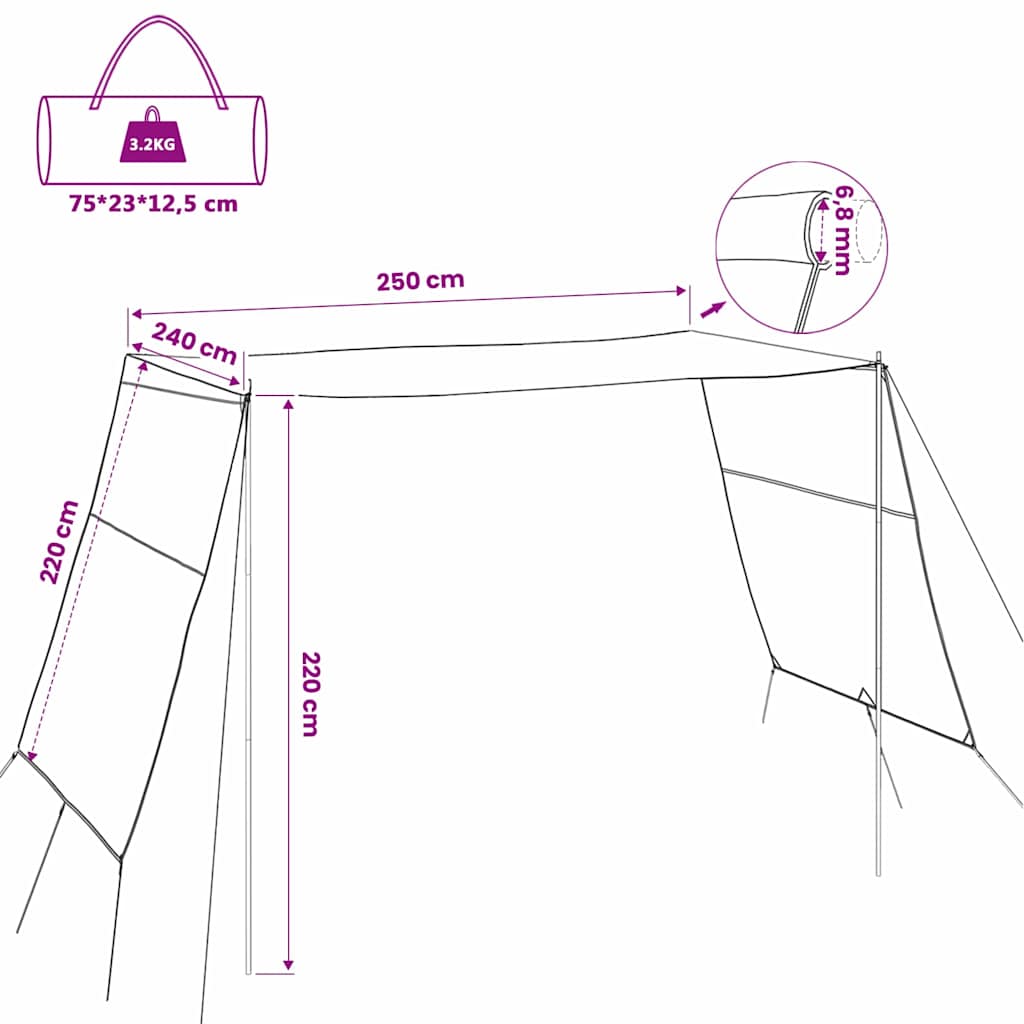 vidaXL Waterbestendige Tarp