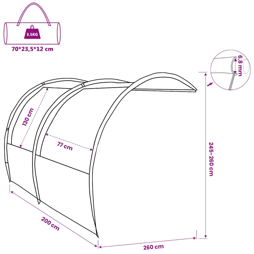 vidaXL Waterbestendige Tarp