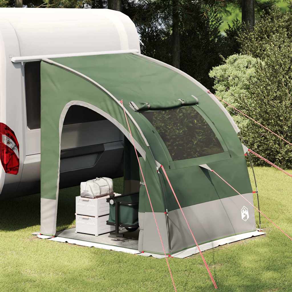 vidaXL Tent met dak Other Groen en Zwart 194 x 180 x 210 cm Polyester