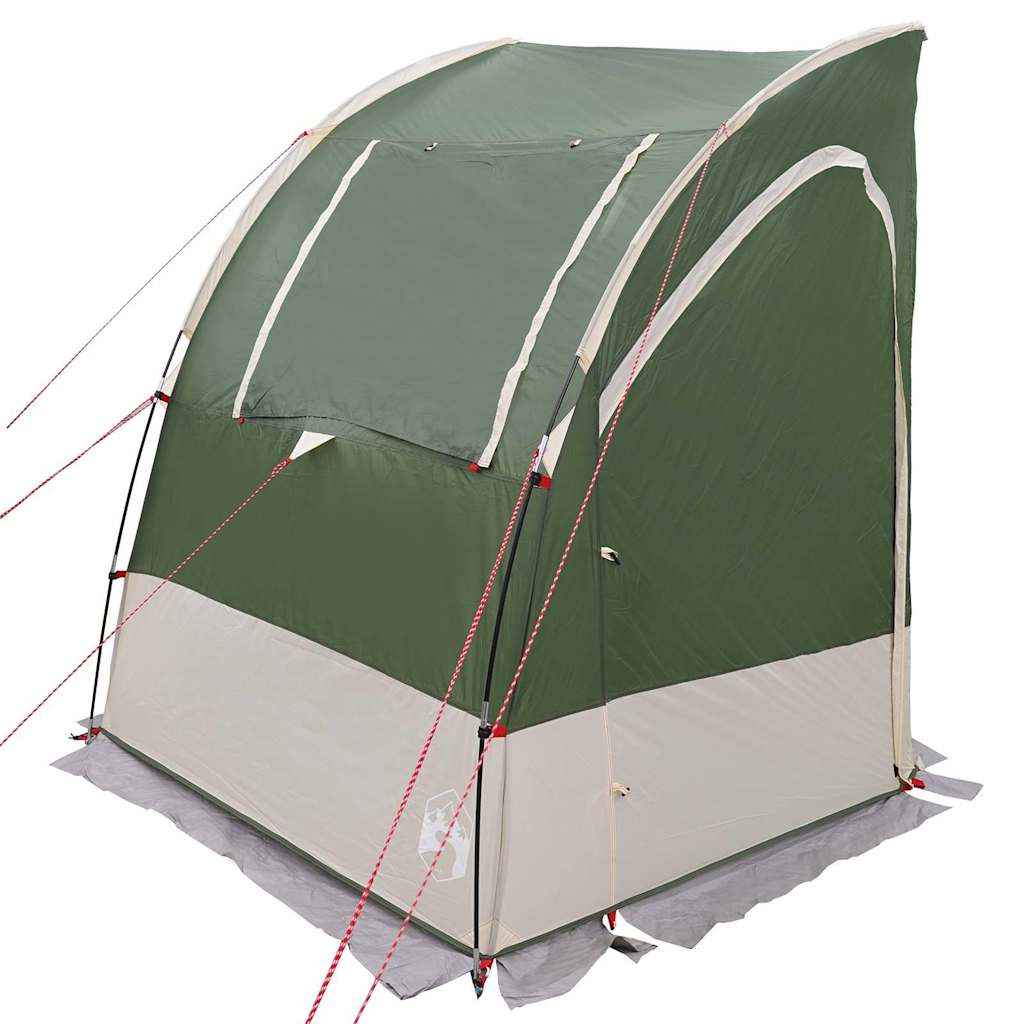 vidaXL Tent met dak Other Groen en Zwart 194 x 180 x 210 cm Polyester