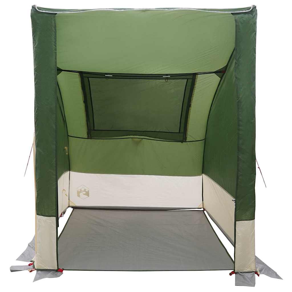 vidaXL Tent met dak Other Groen en Zwart 194 x 180 x 210 cm Polyester
