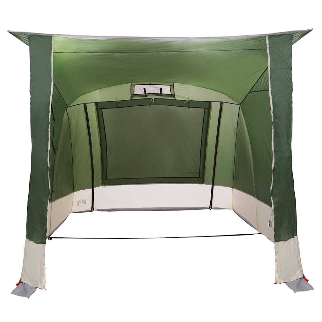 vidaXL Tent met dak Anders Groen en Zwart 285 x 255 x 245 cm Polyester