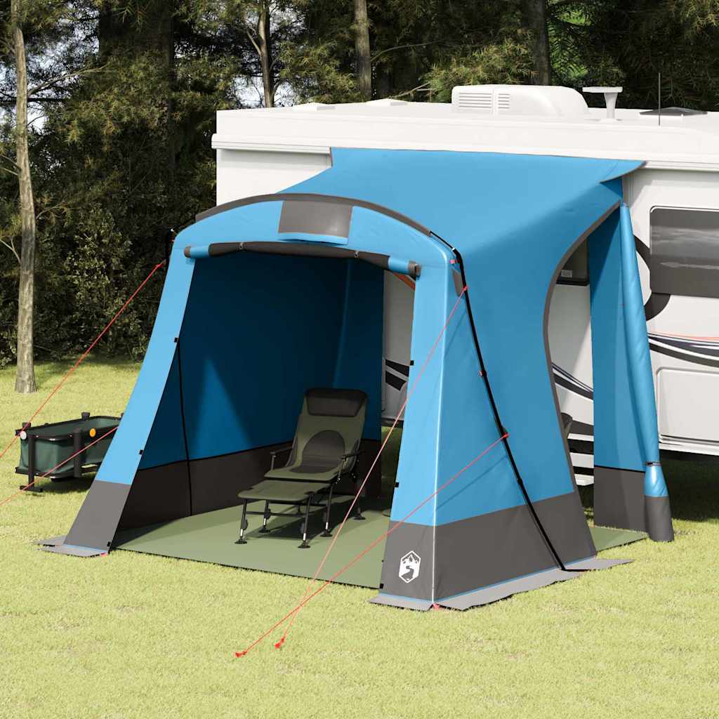 vidaXL Tent met dak Anders Groen en Zwart 285 x 255 x 245 cm Polyester