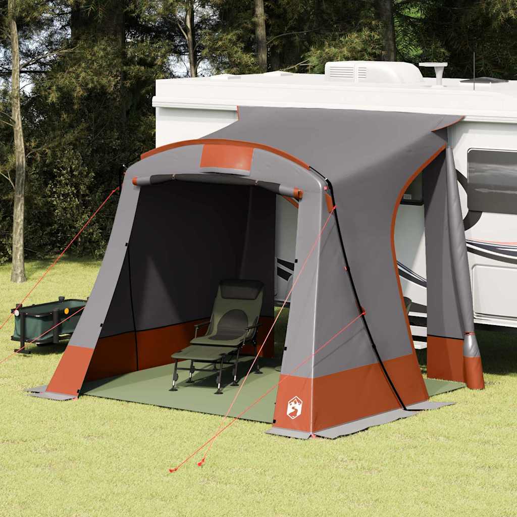vidaXL Tent met dak Anders Groen en Zwart 285 x 255 x 245 cm Polyester