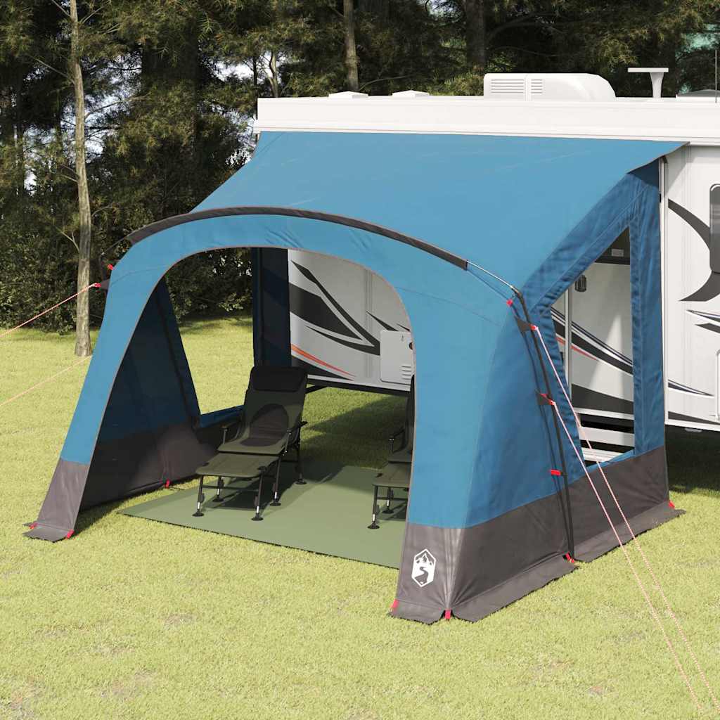 vidaXL Caravan Tent met dak met opslag Groen 330 x 250 x 245 cm