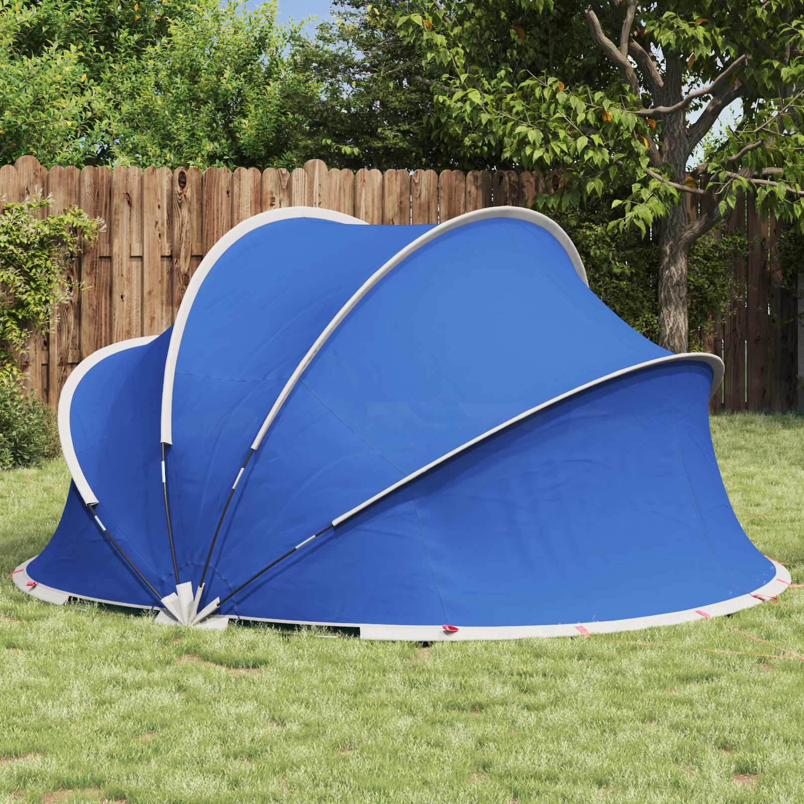 vidaXL Pooldome Groen 336 x 322 x 160 cm 185T polyester met PU-coating