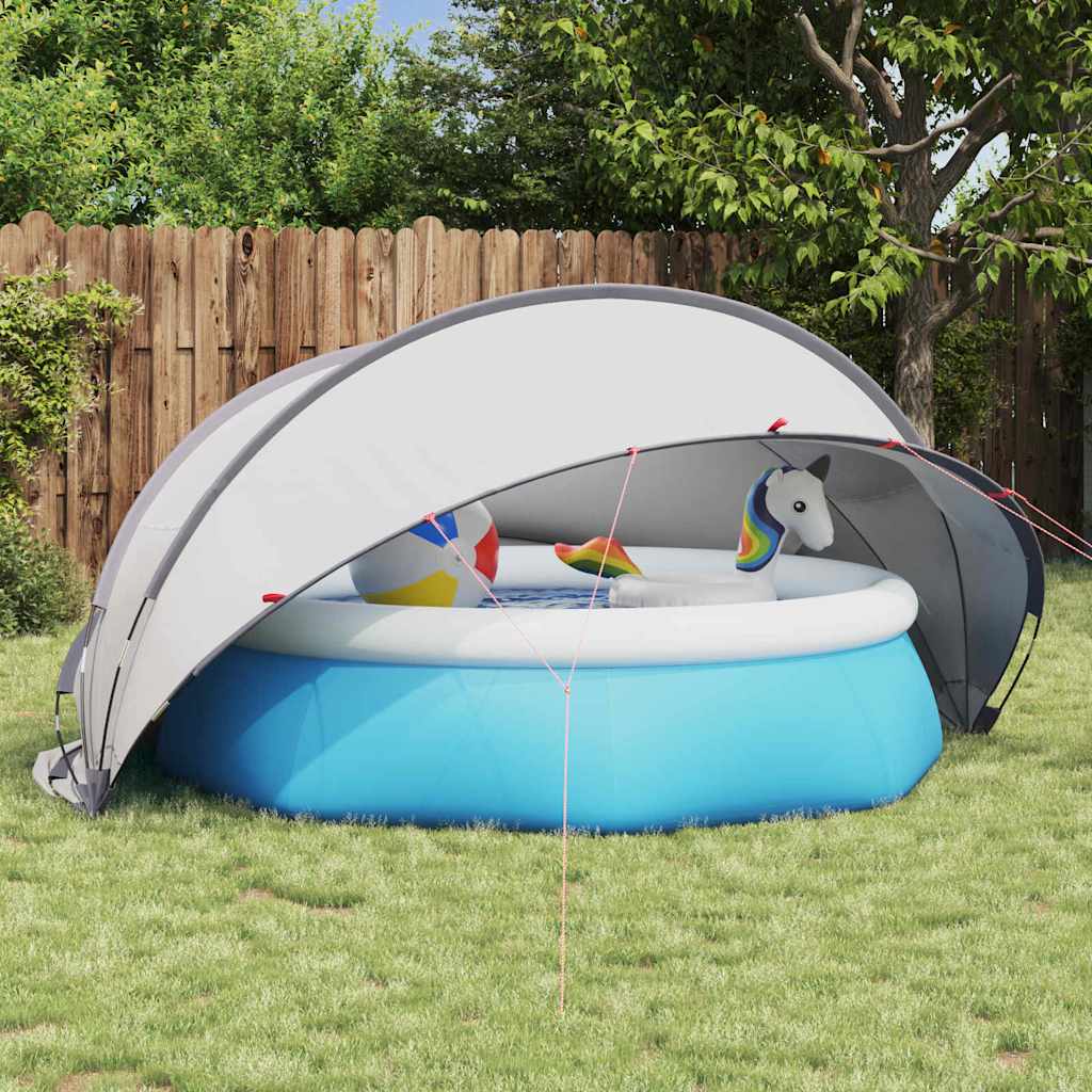 vidaXL Pooldome Groen 336 x 322 x 160 cm 185T polyester met PU-coating