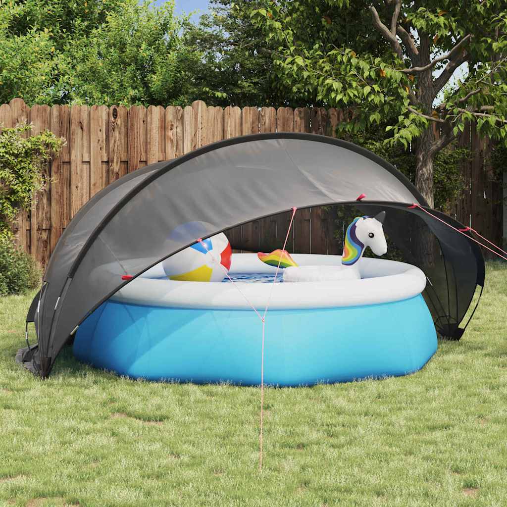 vidaXL Pooldome Groen 336 x 322 x 160 cm 185T polyester met PU-coating