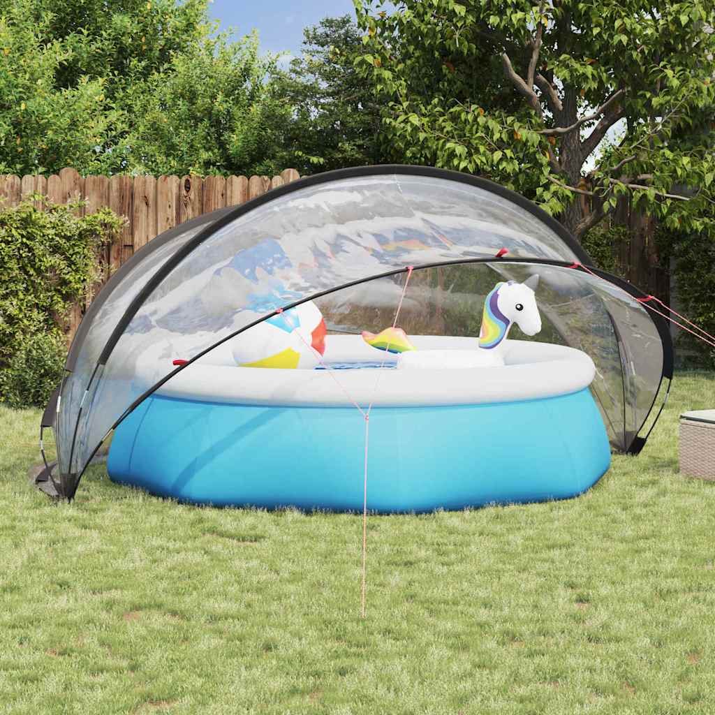vidaXL Pooldome Groen 336 x 322 x 160 cm 185T polyester met PU-coating
