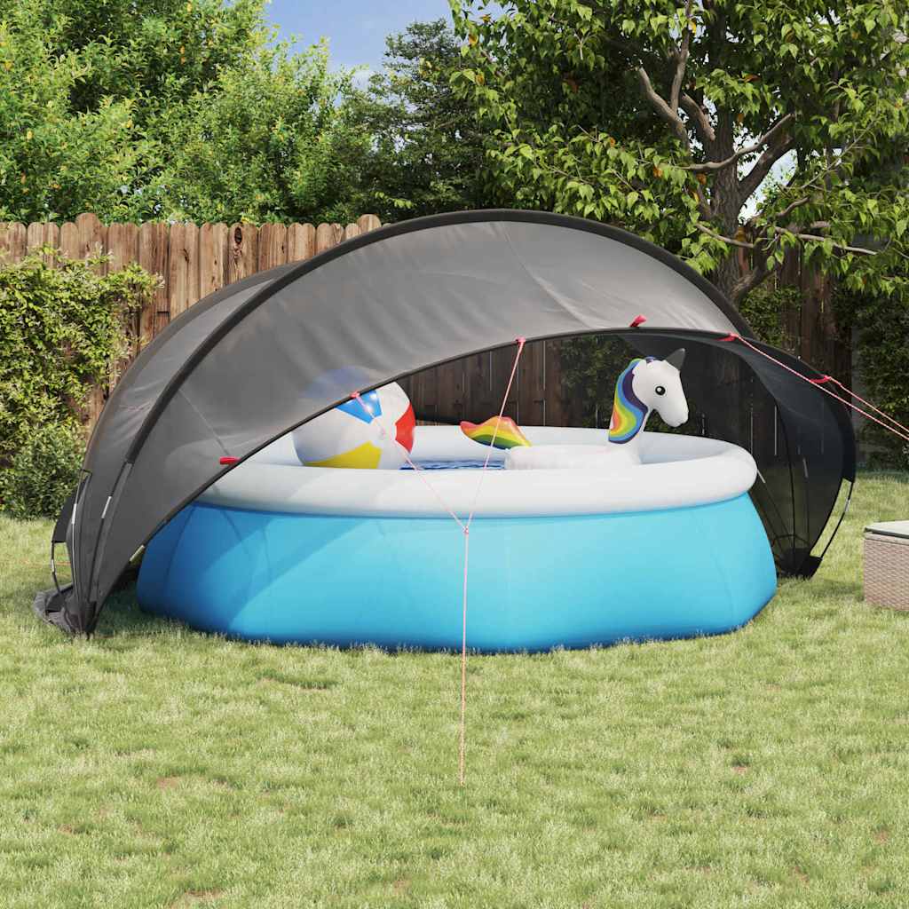 vidaXL Pooldome Groen 336 x 322 x 160 cm 185T polyester met PU-coating