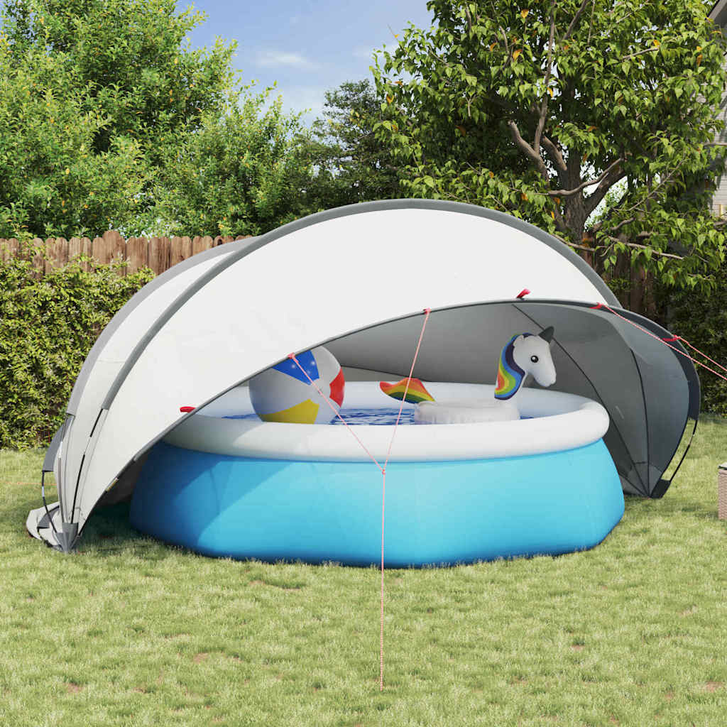vidaXL Pooldome Groen 336 x 322 x 160 cm 185T polyester met PU-coating