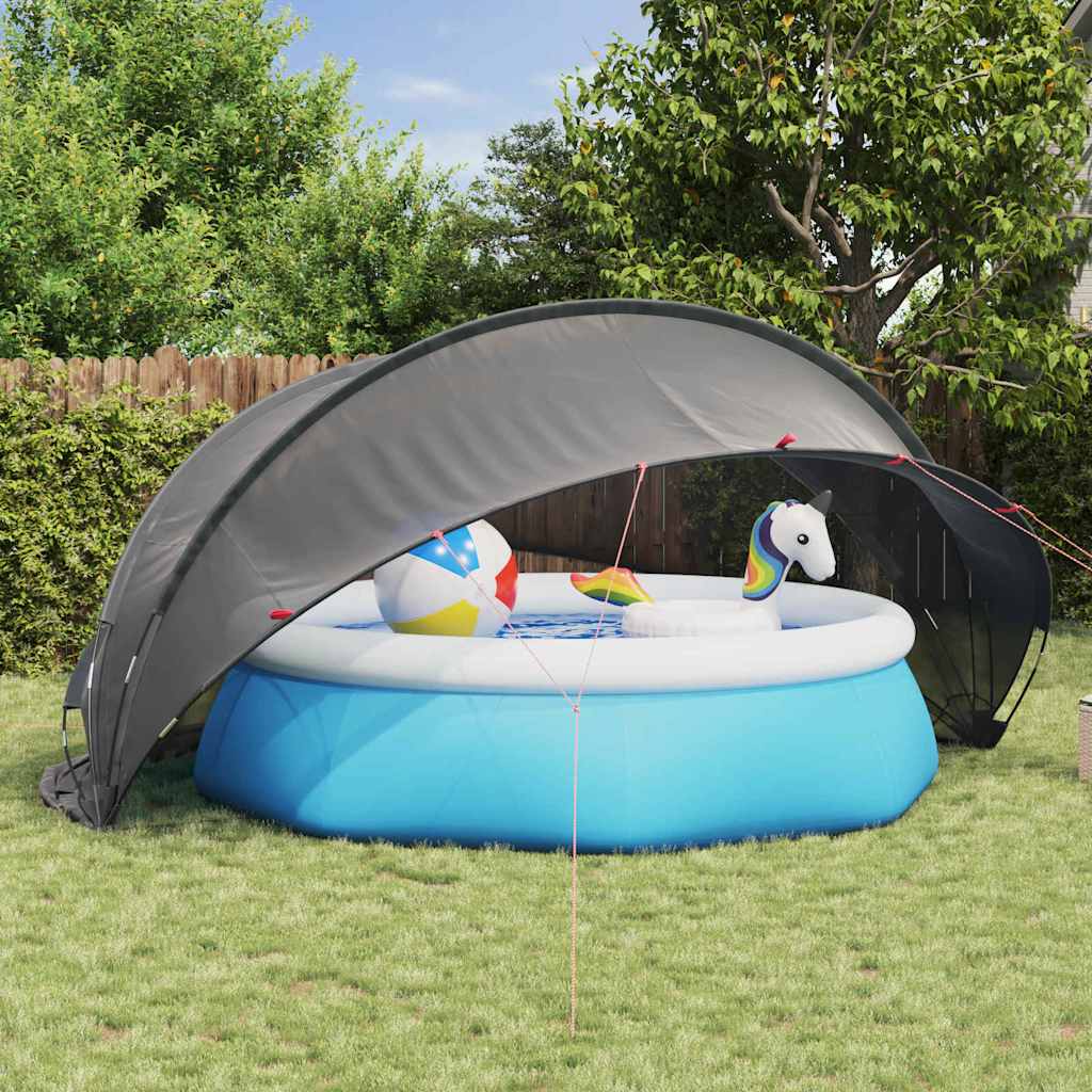 vidaXL Pooldome Groen 336 x 322 x 160 cm 185T polyester met PU-coating